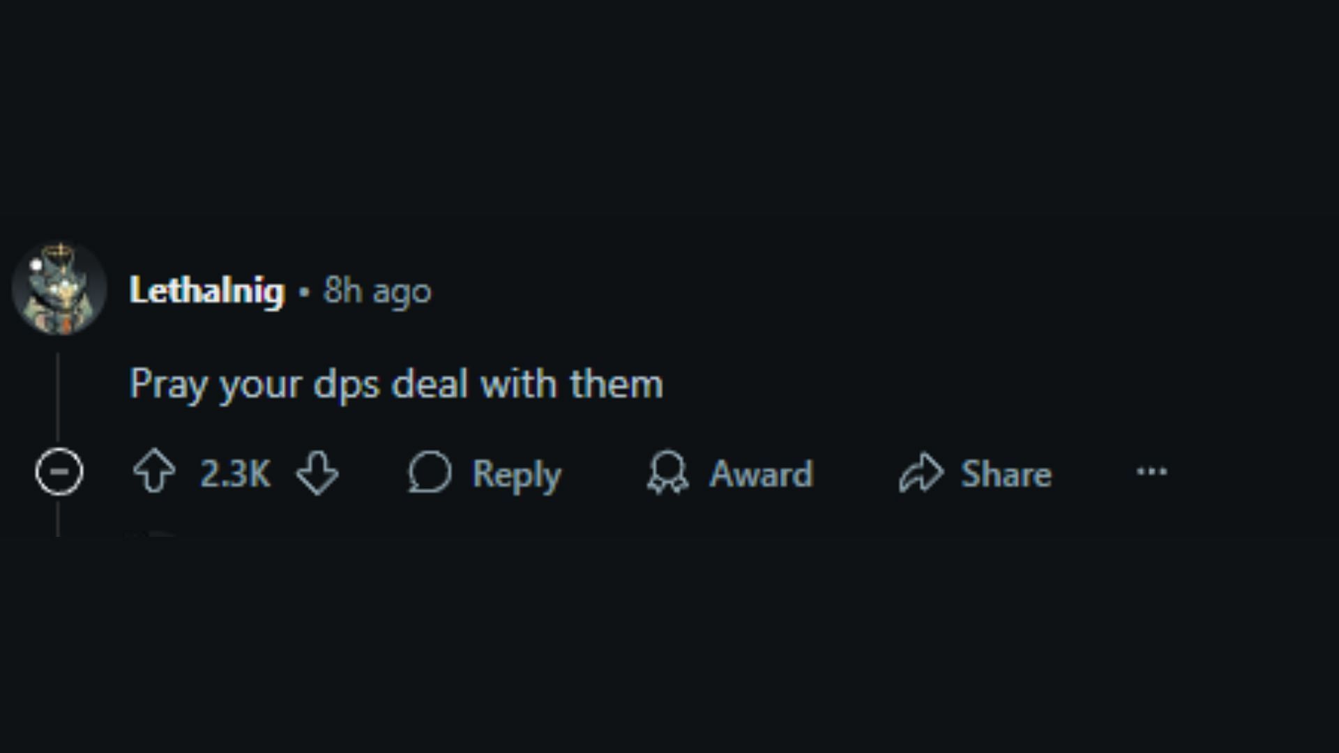 Redditor suggesting to pray that the team’s Duelists deal with them (Image via Reddit)